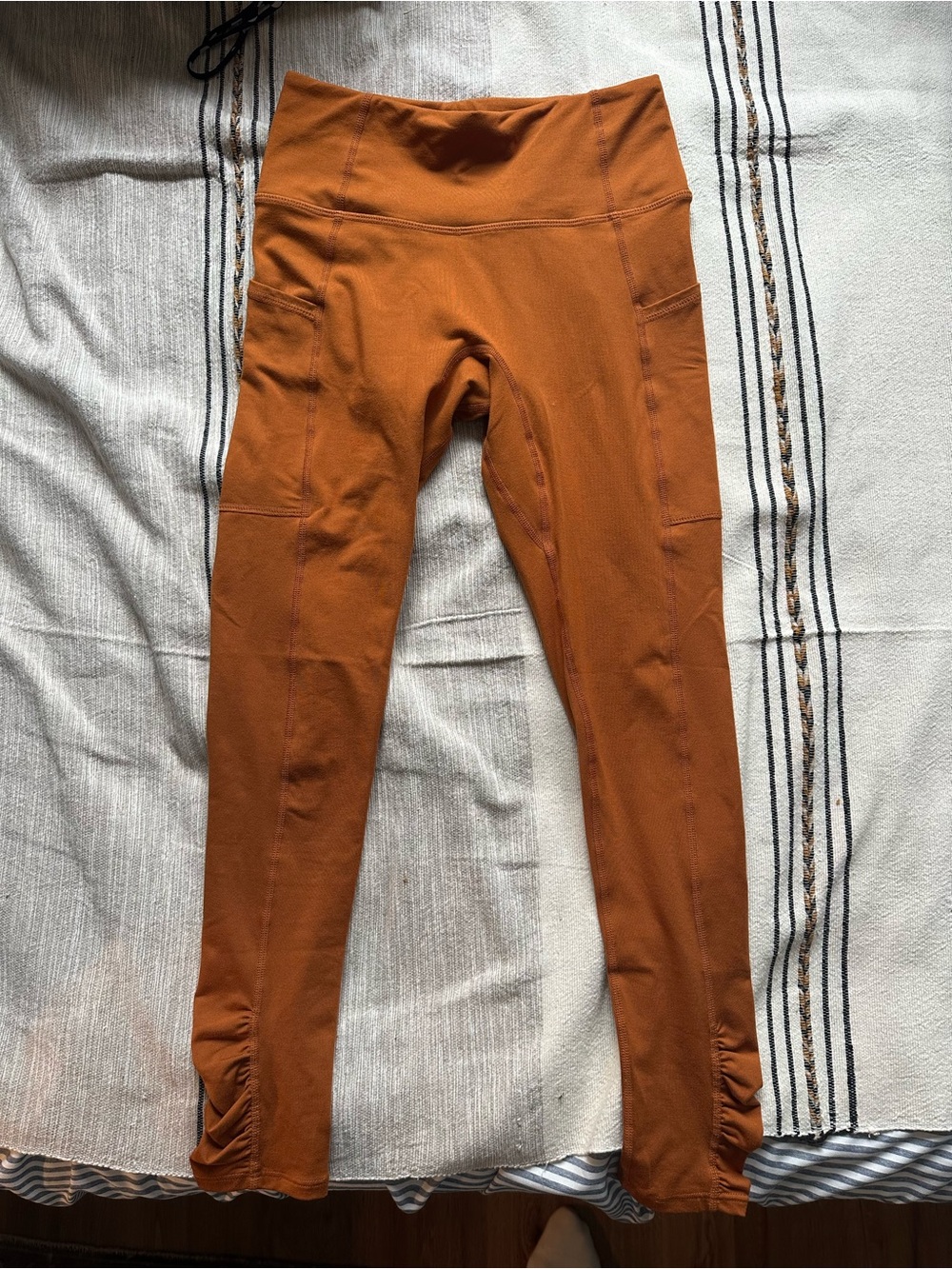 FP Movement by Free People Burnt Orange High-Waist Pocket Leggings
